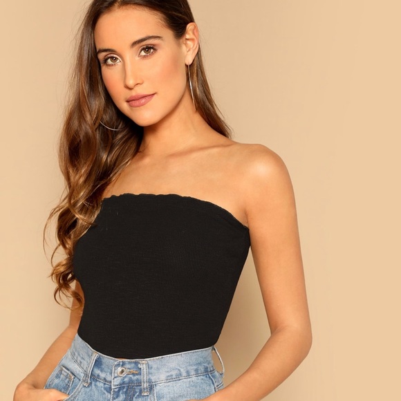 Tops - Ribbed Knit Crop Top